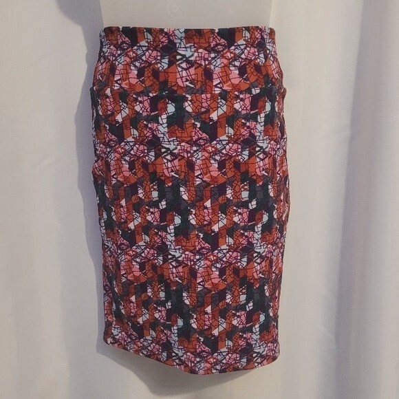Lularoe LLR Cassie Pencil Skirt Midi Abstract Geometric Print Size Small - Picture 1 of 7